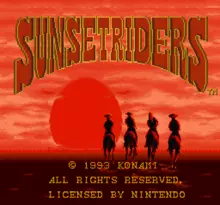 Image n° 4 - screenshots  : Sunset Riders